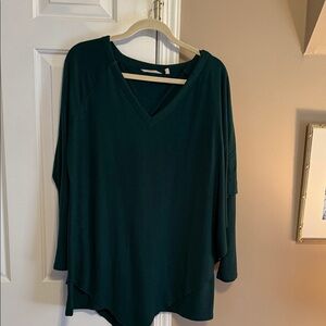 Soft Surroundings Deep Green Tunic Top